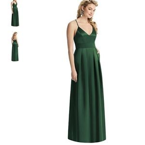 After Six green bridesmaid dress style 1521. Size 10 fits like a 6/8. Worn once
